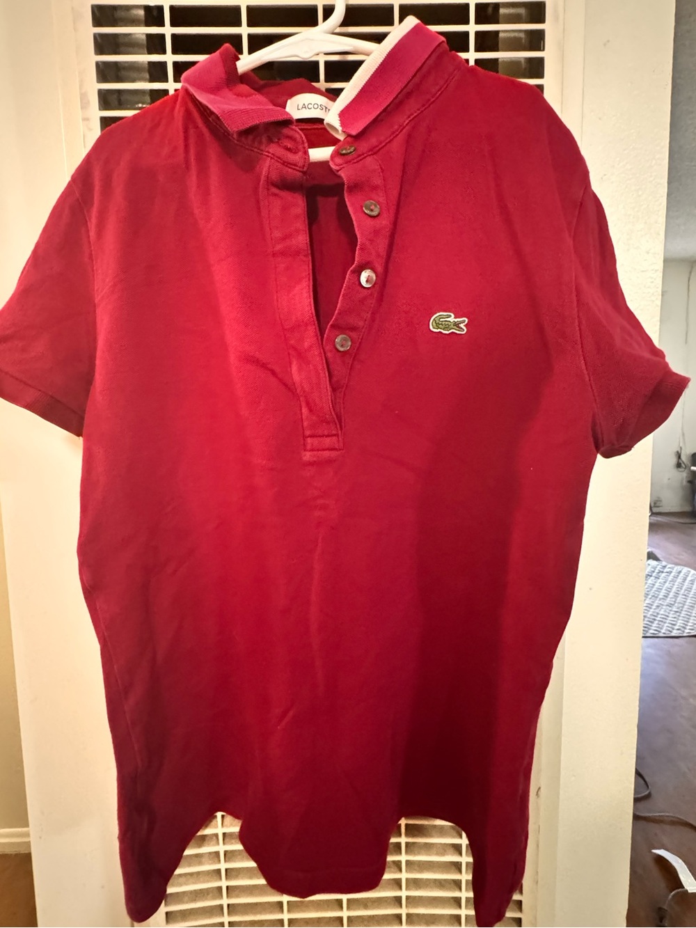 Lacoste Red Short-Sleeve Polo Shirt